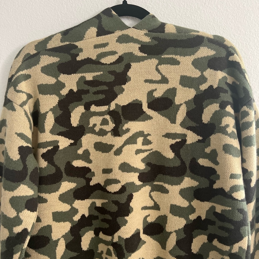 Attitudes by Renee Camouflage Open Cardigan - Picture 11 of 14